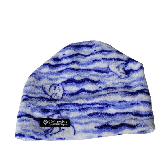 Columbia Fleece Polar Bear Winter Hat Toddler One Size - Picture 1 of 6
